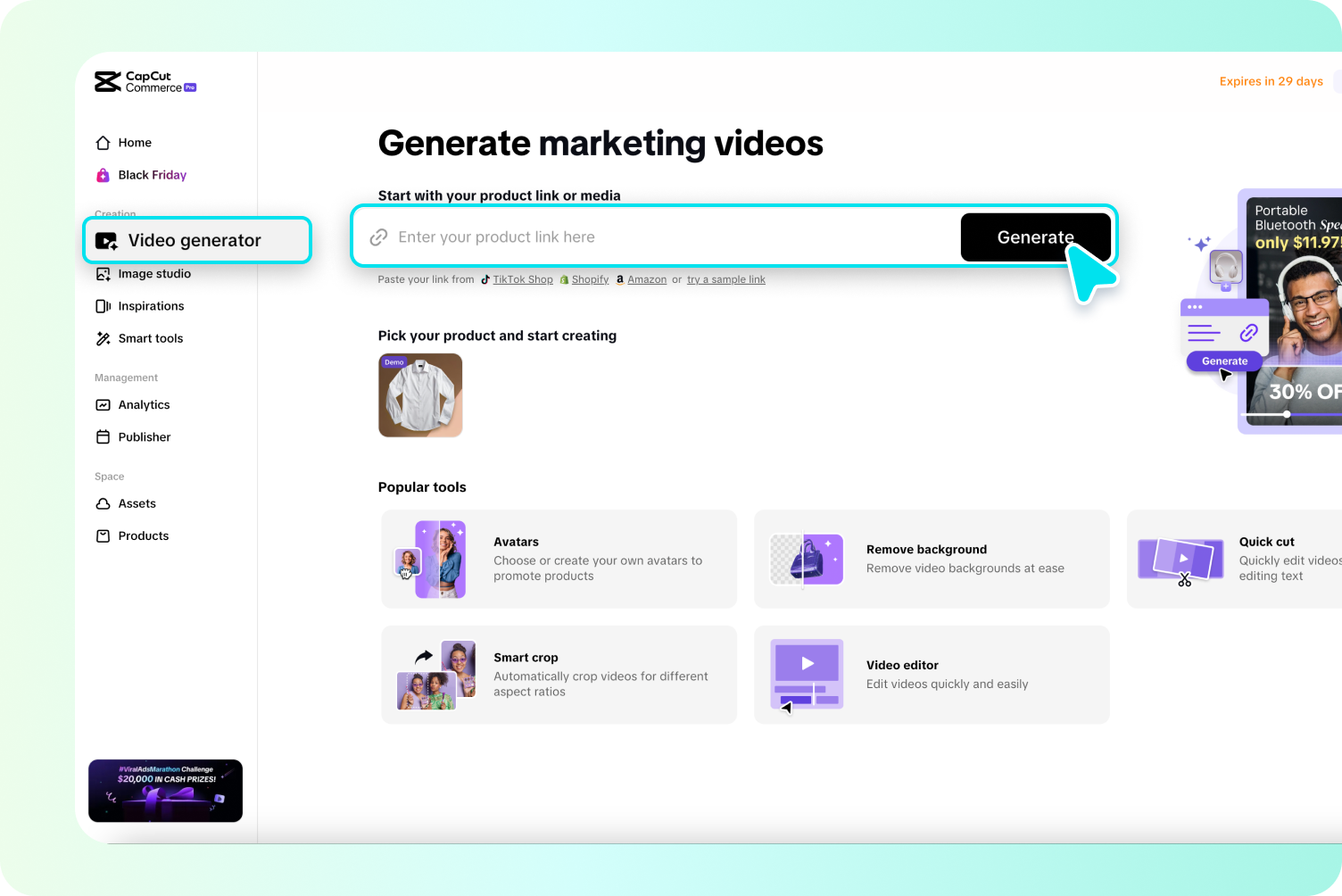 Paso 1: Ingresa tu texto o enlace